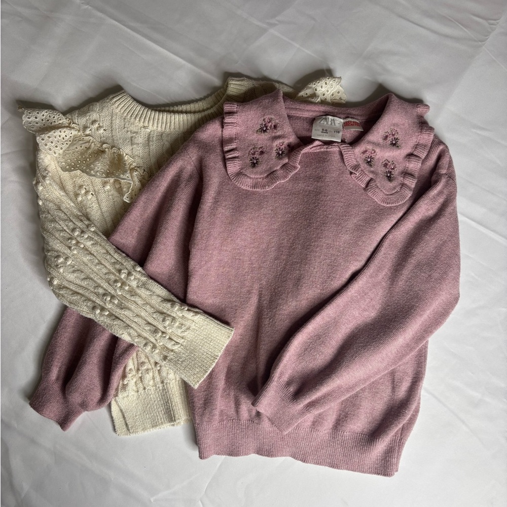 BUNDLE Zara pair of lightweight sweaters | 5-6 girl